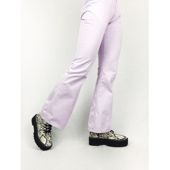Y2K Flared Denim Jeans in Lavender | Size 2 - Picture 1 of 13